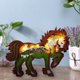 thumbnail image 2 of Estatua de madera Animal Tallado Artesanía con luz LED Adorno de escritorio para el hogar (Caballo), 2 of 7
