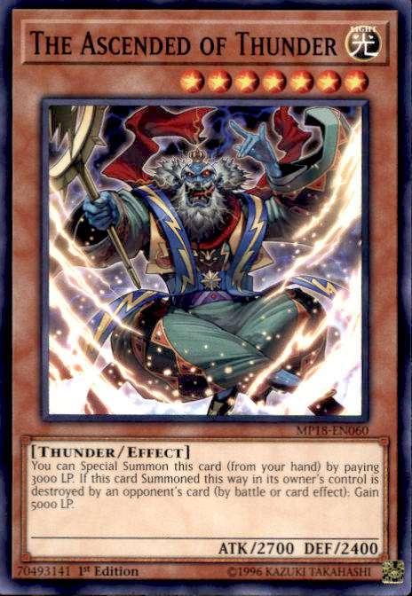 YuGiOh 2018 Mega-Tin Mega Pack The Ascended of Thunder MP18-EN060