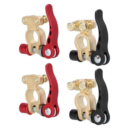 Spptty 2 Sets Battery Terminal 2 Way Car Connector Clamp Positive ...