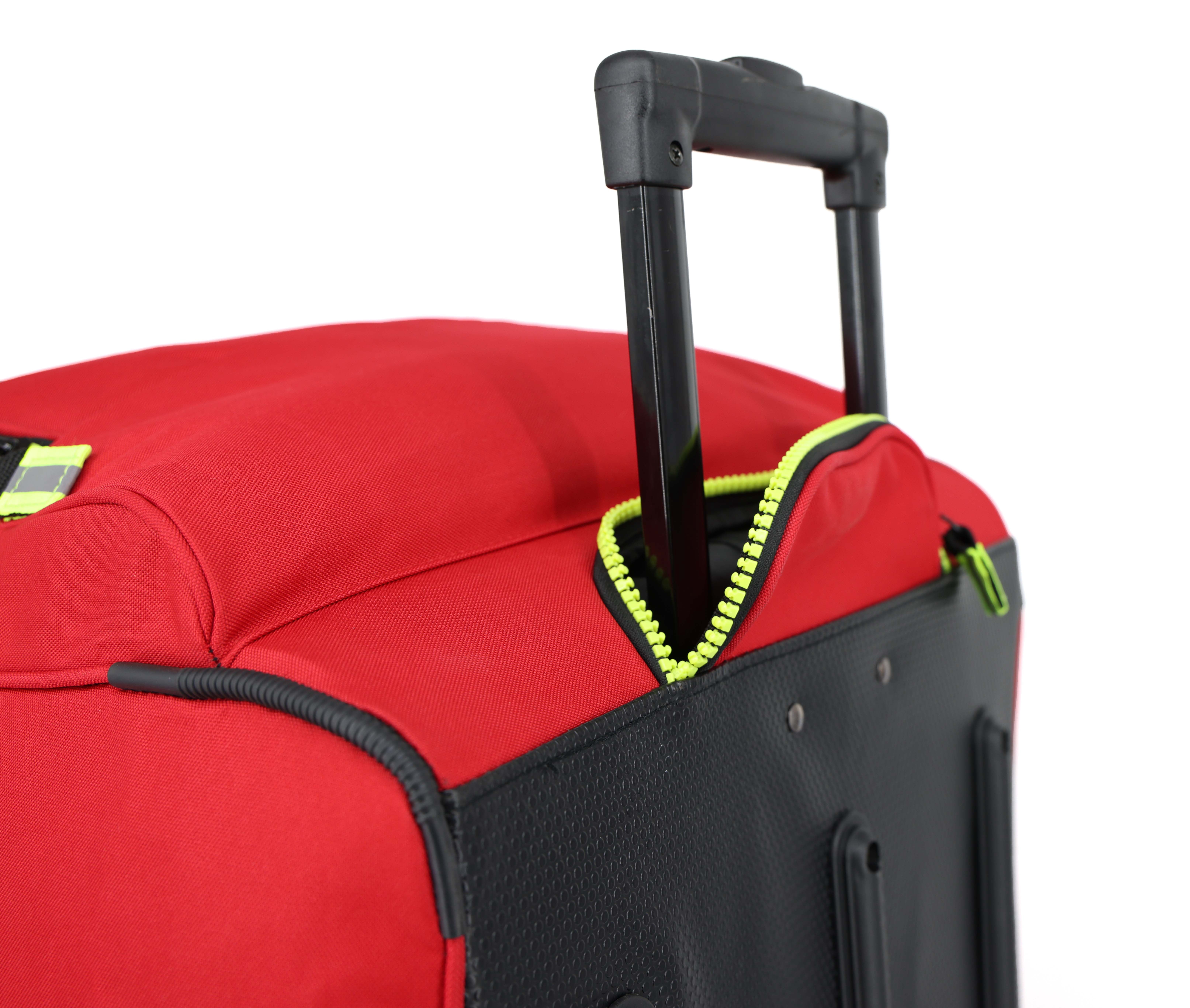 Lightning X Premium Rolling Firefighter Turnout Bunker Gear Bag w/ Wheels, Retractable Handle, Fully Molded