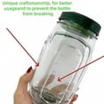 thumbnail image 2 of 2-Pack Side-Opening Salad Container Set with Dressing Cups and Bowl Lids, Leakproof Portable Meal Prep Lunch Jars, BPA-Free, Set of 2, 2 of 9