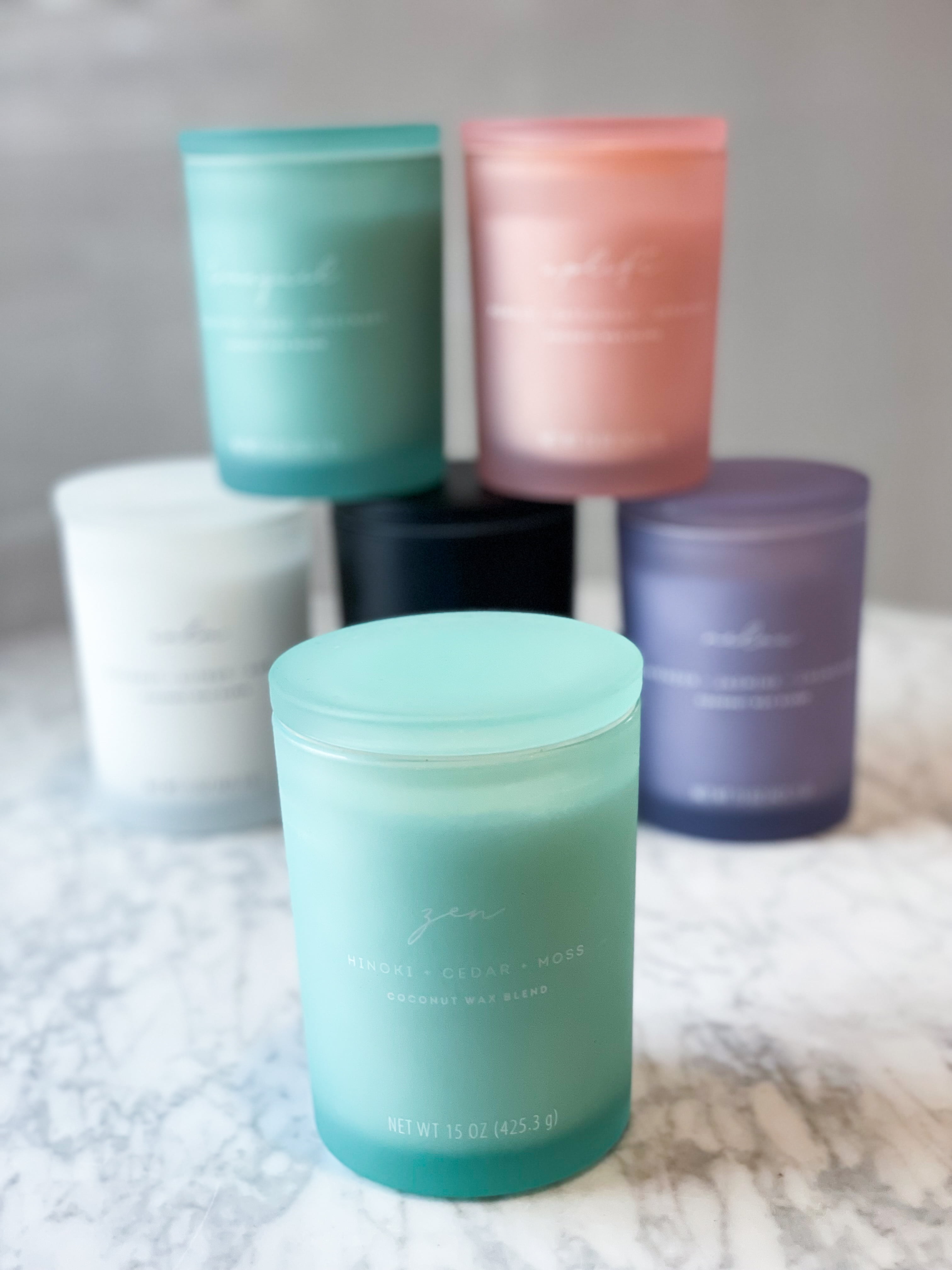 Allswell 15oz Scented 2-Wick Spa Candle - Zen (Hinoki + Cedar +