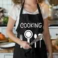 thumbnail image 5 of Cooking Aprons for Women with 2 Pockets,Baking Cute Apron,Kiss The Cook And Bring Me A Wine, Mothers Day, 5 of 5