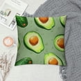 thumbnail image 2 of Orinice  Throw Pillow Cover Fresh Avocado Pattern Home Decor Pillowcase for Sofa White, 2 of 5