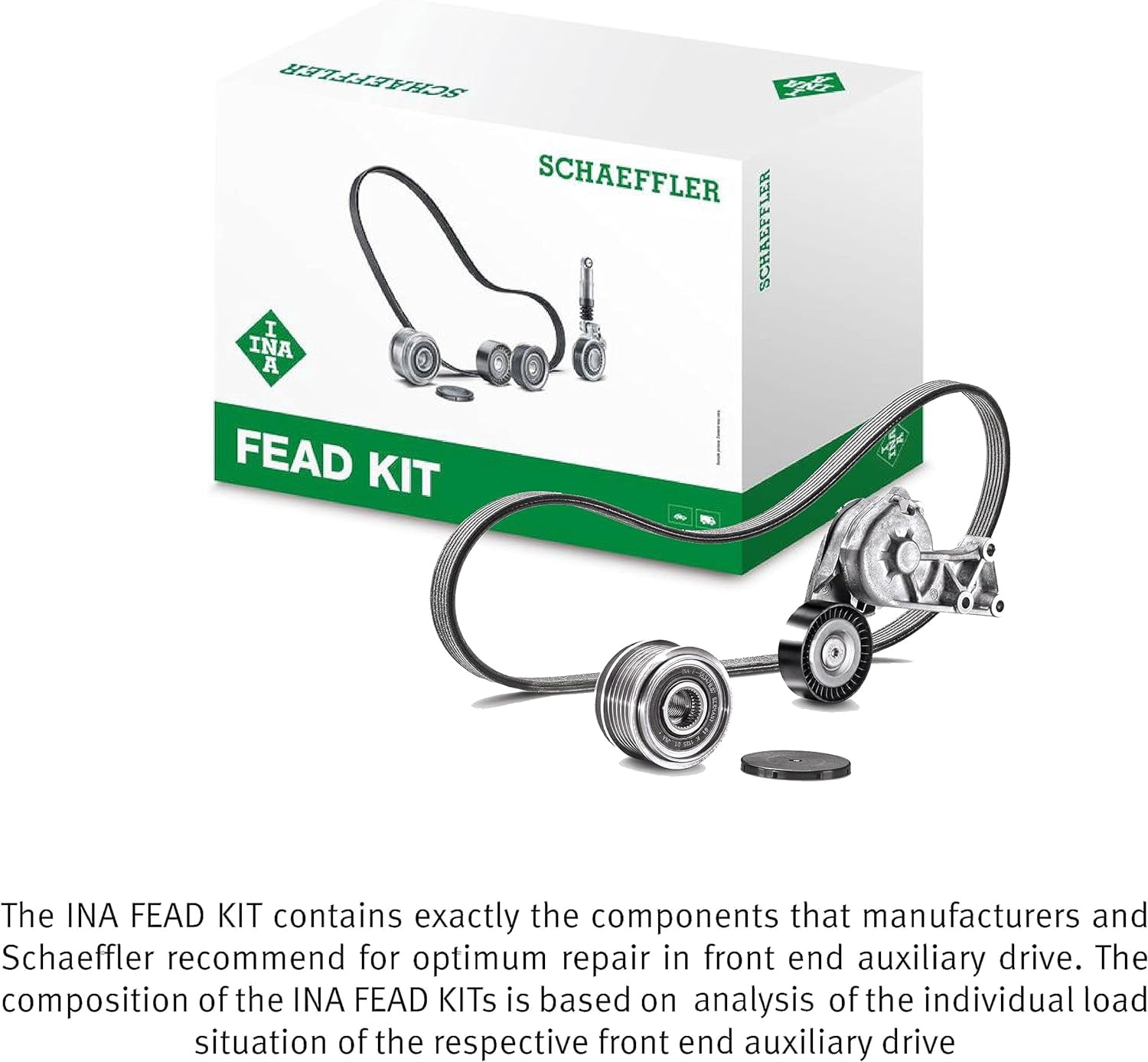 Schaeffler INA EA0005, BDC FEAD overruning alternator pulley, Compatible with Volkswagen Passat 96-97/04-05