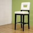 thumbnail image 5 of Baxton Studio Faustino Cream Leather Barstool, 5 of 5