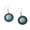 Blue, variant on Pebbuoy 1 Pair Women Hook Earrings Round Shape Retro Bohemian Style Faux Turquoise Stainless Alloy Ear Decoration Jewelry Long Hanging Earrings Dangle Earrings