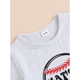 thumbnail image 5 of Bagilaanoe 2pcs Newborn Baby Boy Short Pants Set Short Sleeve Letter Print T Shirt Tops + Ripped Denim Shorts 3M 6M 9M 12M 18M 24M Infant Casual Summer Outfits, 5 of 8