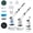 white, variant on VAETTLO Electric Spin Scrubber, 2-Speed Power Cleaner with 8 Brush Heads, Type-C Fast Charging, 90+ Mins Runtime, Cordless Shower Scrubber with Long Handle for Tub Tile Bathroom Kitchen Sink