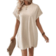 thumbnail image 3 of Vestidos de Verano para Mujer, Moda 2025, Minivestido de Corta, Color Albaricoque, Talla S, 3 of 10