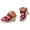 Red, variant on YLYL Espadrilles Wedge Platform Sandals for Women Slip on Open Toe High Heel Summer Beach Slippers