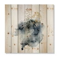 thumbnail image 3 of Designart 'Minimalistic Landscape of Moon With Mountains' Modern Print on Natural Pine Wood, 3 of 5