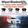 thumbnail image 2 of 2018 Jaguar XJ Beam Wiper Blades Wipers w/1yr Warranty (Set of 2) (WiperBladesUSA), 2 of 5