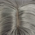 thumbnail image 5 of BERON Grey Wavy Wigs Women Long Wig with Bangs 28'' Wavy Curly Synthetic Wigs, 5 of 8