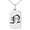 Silver, variant on Stainless Steel Letter N Initial Old English Monogram Engraved Small Rectangle Dog Tag Charm Pendant Necklace