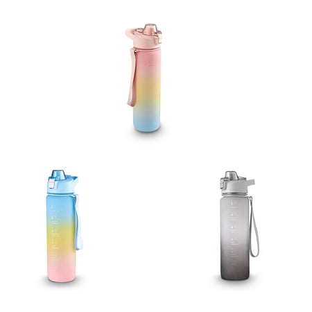 Water Bottle 1000ml Sealing Anti-leak Drink Bottle Plastic Plastic