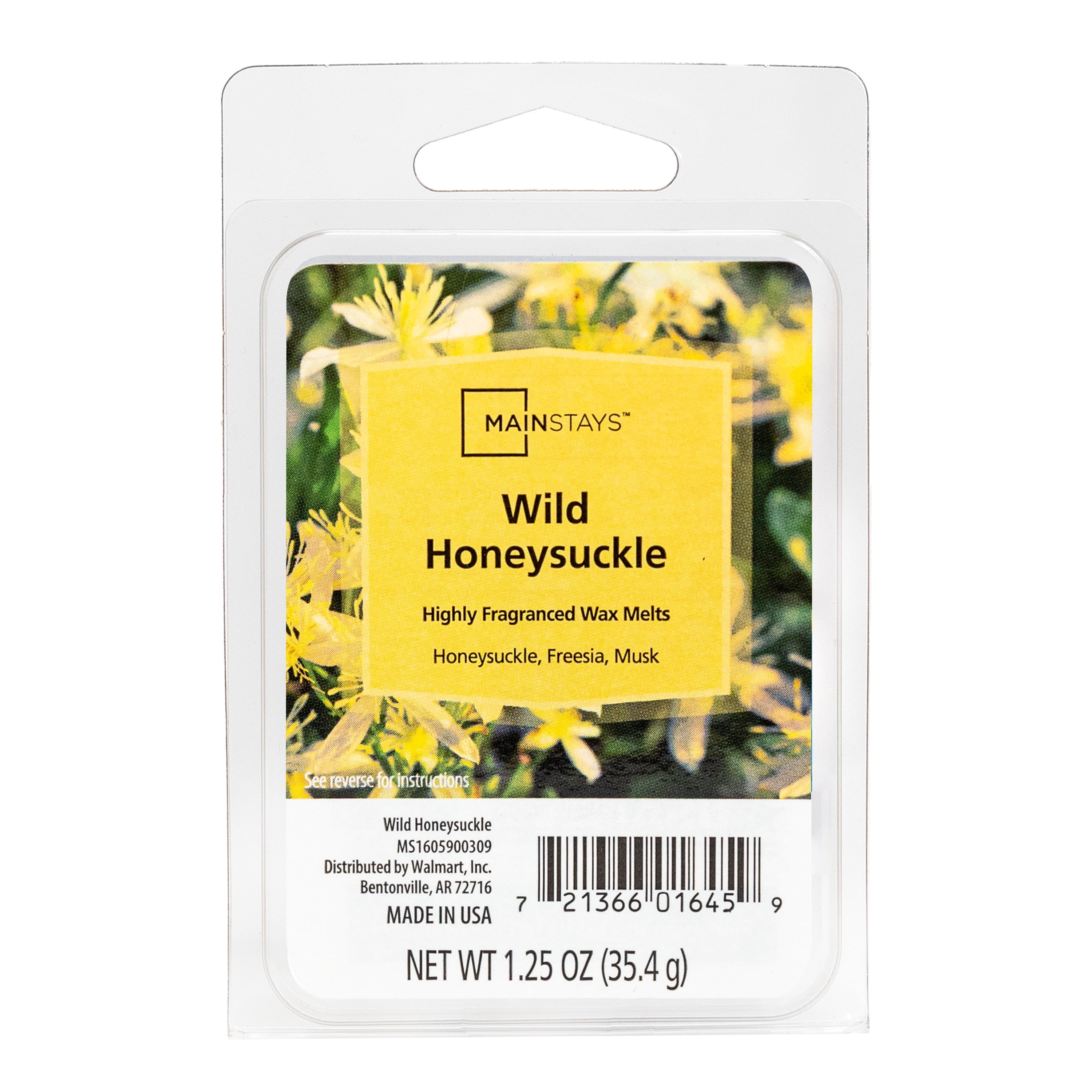 Mainstays 6 Cube Wax Melts, Wild Honeysuckle, 1.25 oz