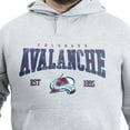 thumbnail image 4 of Men's G-III Sports by Carl Banks Gray Colorado Avalanche Adaptive Classic Team Spirit Fleece Hoodie, 4 of 5