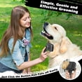 thumbnail image 5 of 3PCS Self Cleaning Slicker Brush & Pet Grooming Rake & Flea Comb for Dogs,Cats and Horses | Double-Sided Dematting Comb & Skin Friendly Deshedding Grooming Tool | Premium Pet Supplies（Gray), 5 of 14