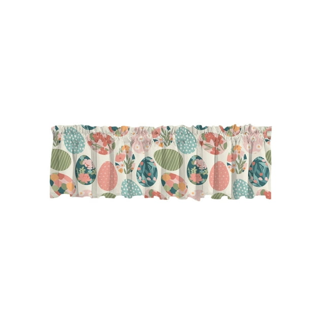 Cortinas de Oscurecimiento de la Ventana Pequeña 51.97x17.72 Pulgadas de Poliéster Impreso Colorido, Cortinas de la Ventana de la Cocina Pequeña para el Filtro de la Luz Del Dormitorio Y la Decoración