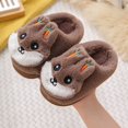 thumbnail image 2 of Vedolay Toddler Boys Slippers Lining Shoes Girls Indoor Slipper Winter Slippers Coffee,30, 2 of 4