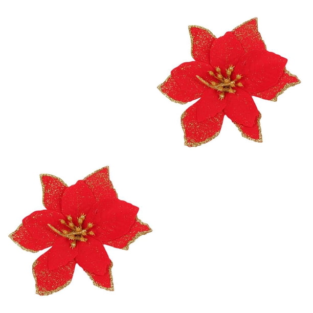 Árbol de Navidad Decorativo Toystoory Flor falsa Rojo 2piezas