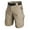 Khaki, variant on Men's Cargo Shorts - Durable Multi Pockets for Outdoor Hiking and Workwear(No Belt)