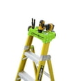 thumbnail image 3 of Louisville Ladder 4-Foot Fiberglass Cross-Step Ladder, Type IAA, 375-pound Load Capacity, FXS1404HD, 3 of 10