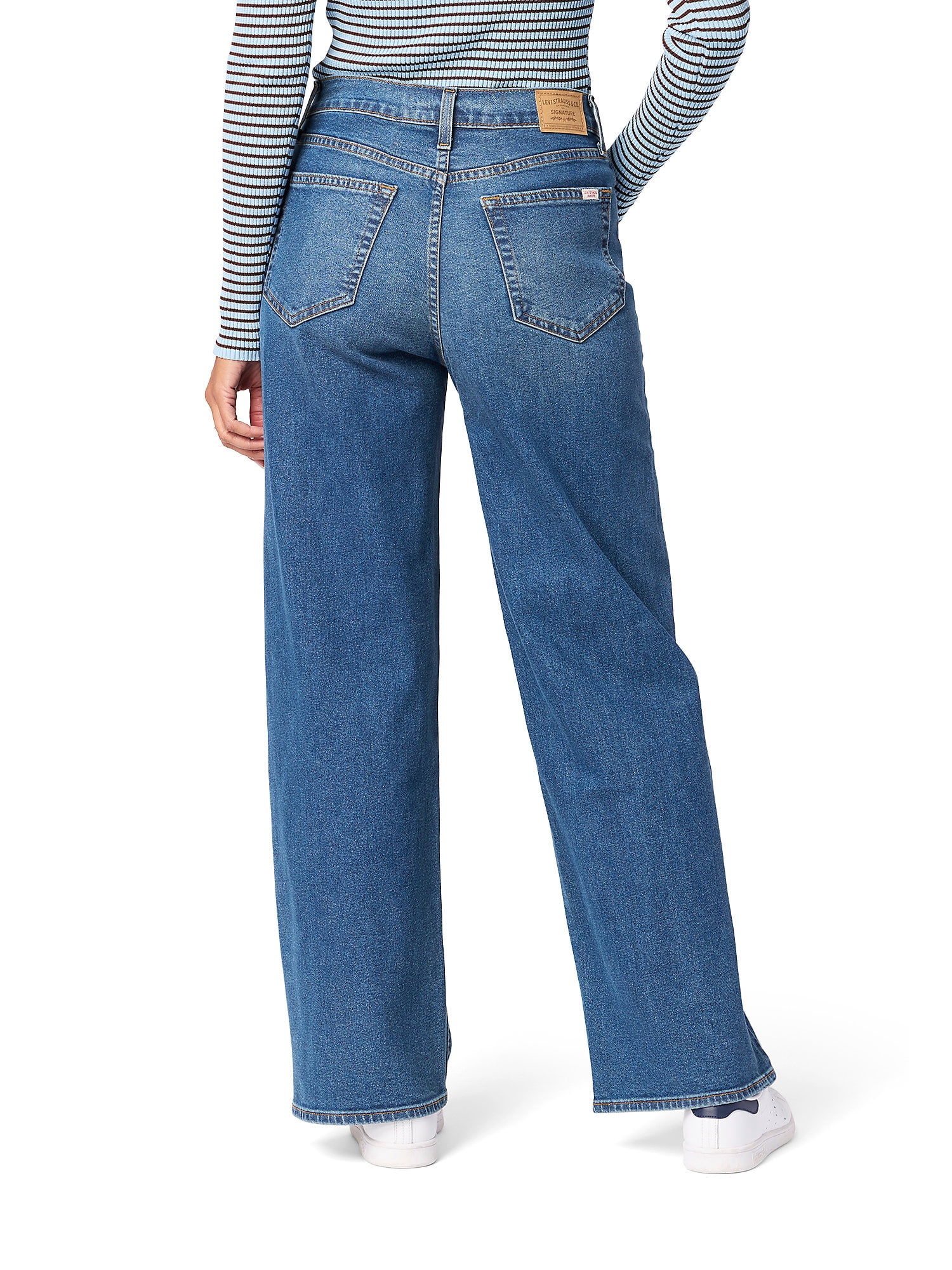 Levi Strauss Signature Women's Heritage Original Wide Leg Jeans, Sizes 0-14