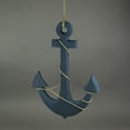 thumbnail image 4 of Zeckos Large 24"x16" Wood Ship Anchor & Rope Wall Hanging Easy Hang Rope, 4 of 5