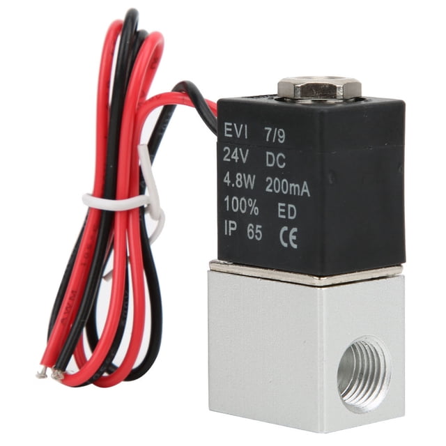 1/8 Inch Solenoid Valve 6W Electric Solenoid Valve DC For 10~+80°C Air Water Oil ANGGREK Hardware