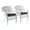 Blue, variant on Pemberly Row Wicker / Rattan Chair with Cushion in White/Tan (Set of 2)
