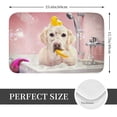 thumbnail image 2 of Non Slip Door Mat, Dog Sitting In Bathtub With Duck On Head Fast Drying Bath Tub Mats, Absorbent Bathroom Rugs Entrance Welcome Mat, Bath MatS for Tub, Floor, Home, Kitchen, Hotel,16x24in, 2 of 7