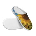 thumbnail image 3 of Picia Sky Golden Sunflower Field for Women's Lamb-hug Comfy Fleece House Slippers Memory Foam, Slip-on House Shoes Indoor Outdoor-44/45, 3 of 7