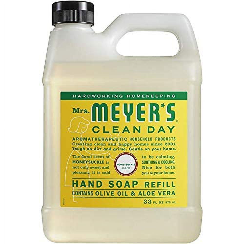 Mrs. Meyer's Clean Day Hand Soap Variety, 1 Honey Suckle Refill, 1 Honey Suckle Hand Soap, 1 CT
