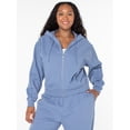 thumbnail image 2 of Celebrity Pink Women's and Women's Plus Zip Front Fleece Hoodie Sweatshirt, Sizes XS-4X, 2 of 13