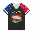 thumbnail image 4 of 250th Anniversary USA Shirt Women Commemorative Short Sleeve T Shirt Anniversary Celebration Casual Tee Top, 4 of 4