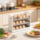 thumbnail image 5 of Egg Storage Container And Specializeds Organizer For Refrigerator Side Doors And Multi-Tier Flick-Style Storage Rack, 5 of 8