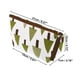 thumbnail image 2 of 1pc Bolsa Cosmética Pequeña Verde para Mujeres con Árboles para Viaje Vacaciones Baño Lienzo Blanco Verde, 2 of 3