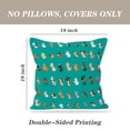 thumbnail image 4 of LALILO Throw Pillow Covers Cute Puppy Animal Dog Cartoon Pet Breed Cushion Cover 18" x 18", 2 Pack, 4 of 6