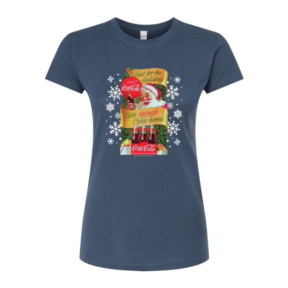 Coca-Cola - Host The Holidays - Juniors Fitted Graphic T-Shirt