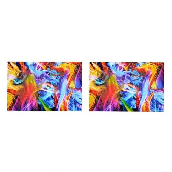 2X Rainbow Flames Hydrographic Film Water Transfer Printing Film Hydro Dip Film 50cmX100cm,2 x Water transfer hydrodipping film,Multicolor