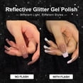 thumbnail image 2 of Set de esmaltes de uñas GAOY Reflective Glitter, 6 colores, 7,3 ml, UV LED, 2 of 6