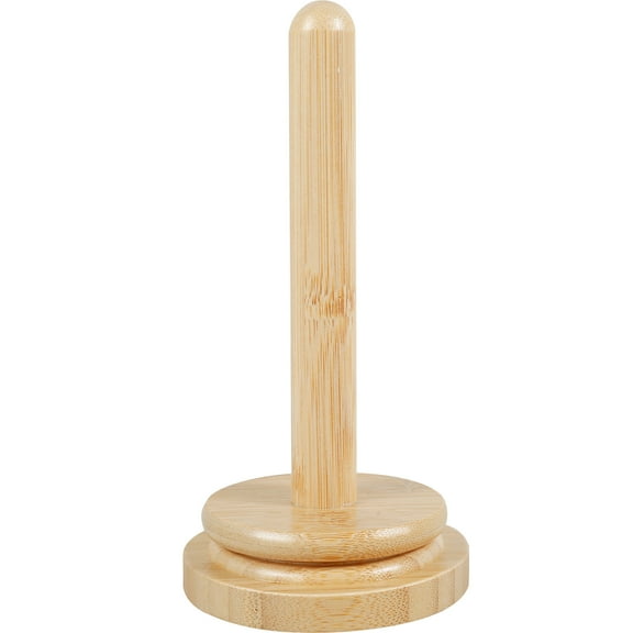 Ikoopy Wooden Yarn Holder Rotatable Bamboo Yarn Skein Spinner Revolving Yarn Ball Stand Smooth Yarn Ball Holder Dispenser Crochet Accessory for Knitting Crocheting Yarn