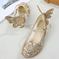 thumbnail image 7 of LYHaoo Girls Sandals Girls Glitter Little Girls Heeled Formal Sandals For Dress Up Sparkly Baby Shoes With Adjustable Strap And Lightweight Comfort Sizes 3.5 Big Kid(11.5-12 Years), 7 of 7