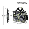 thumbnail image 3 of FORMRS Insulated Cooler Bag 24 Cans Capacity Soft Leakproof Lunch Box with Side Pockets, Retro Floral Pattern, 3 of 7
