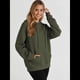 thumbnail image 5 of Sudadera con Capucha para Mujer, Informal, de Larga, con Cordón Ajustable, Estilo Waffle, Holgada, con Bolsillo Verde Oliva XL, 5 of 9