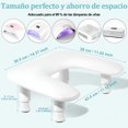 thumbnail image 3 of Reposabrazos para U&ntilde;as con 4 Soportes Ajustable Coj&iacute;n de Cuero Soporte para Manicura Pedicura en Forma de U Almohada Esponja de Mano Nail Arm Rest para Tecnolog&iacute;a de U, 3 of 7