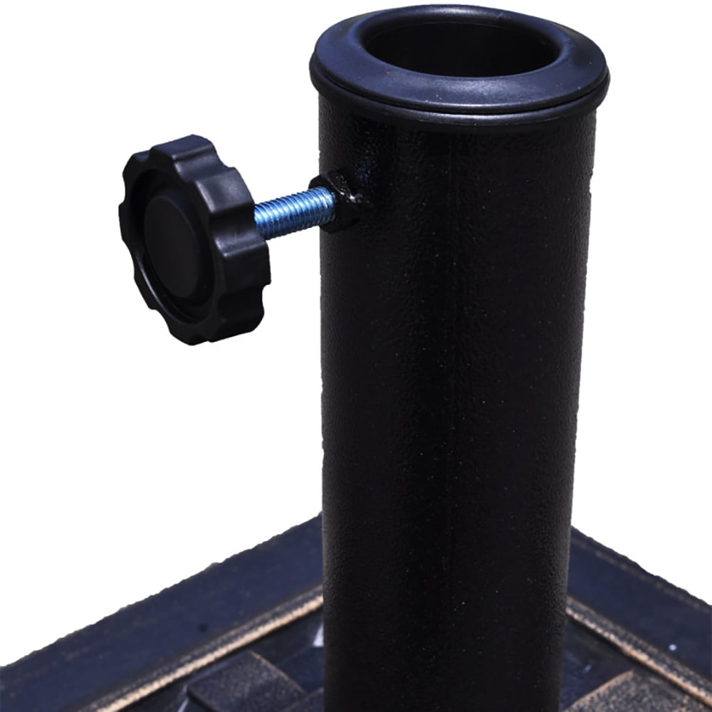 Aimee Lii 17.5 Inch Heavy Duty Square Umbrella Base Stand of 30 lbs for Outdoor, Patio Umbrella Stand