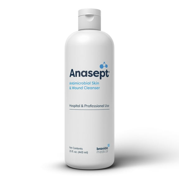 Anasept Skin and Wound Cleanser, 15 oz Bottle with Dispensing Cap